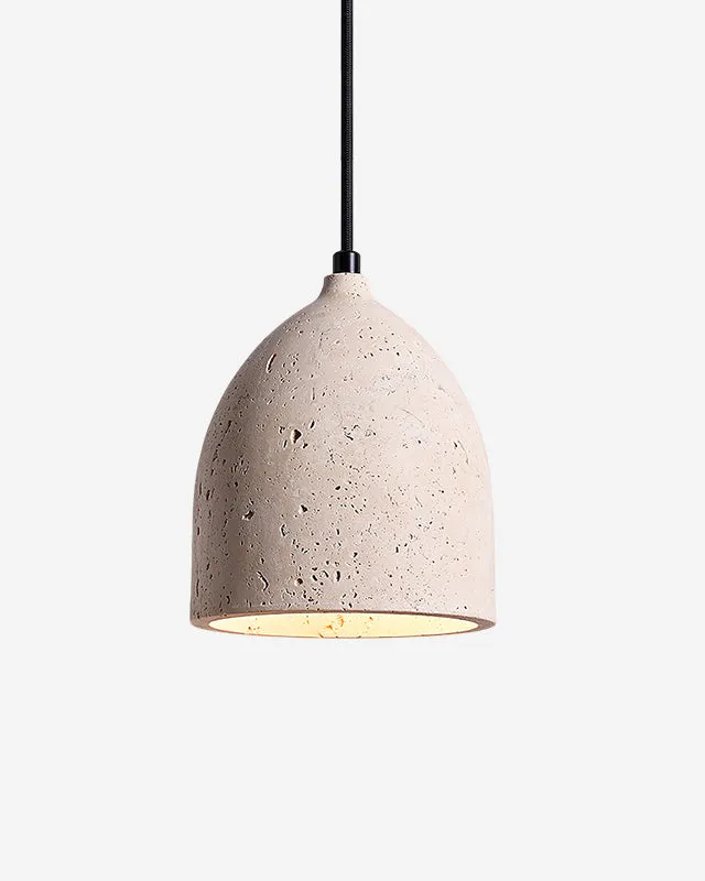 Pendant Light in Travertine Stone | Iza