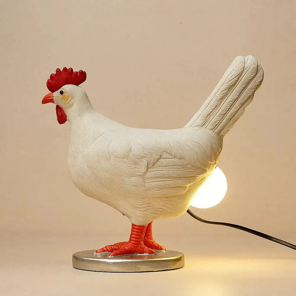 Table Lamp Resin Chicken | Gallina