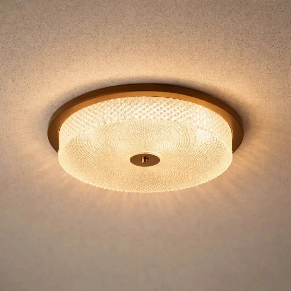 Ceiling Light Walnut and Crystal | Althéon