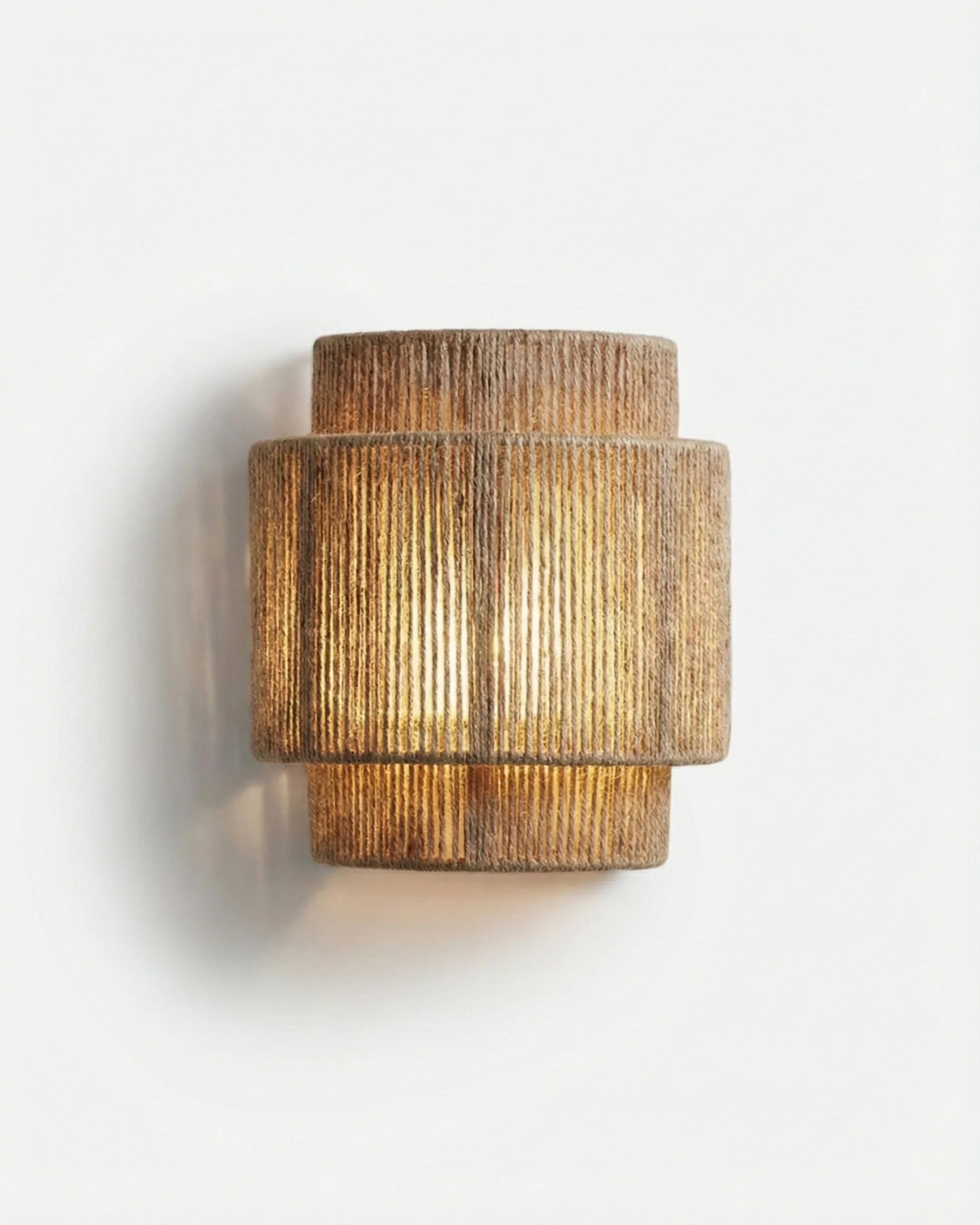 Wall Sconce Woven Hemp Rope | Voko