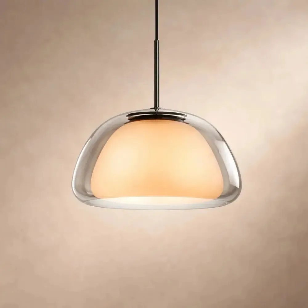 Pendant Light Frosted Glass Dome | Elvarya
