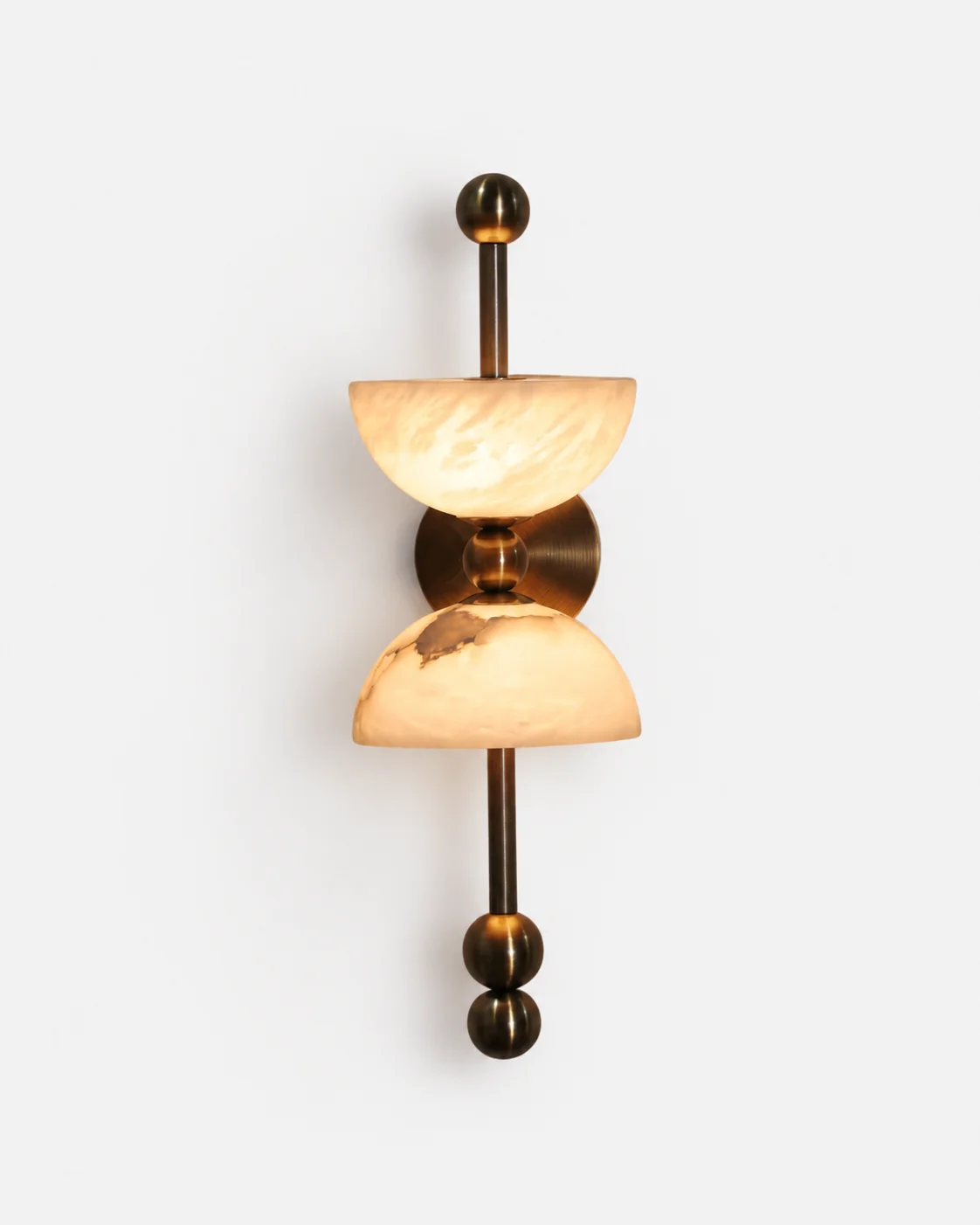 Wall Sconce in Carved Alabaster | Junde