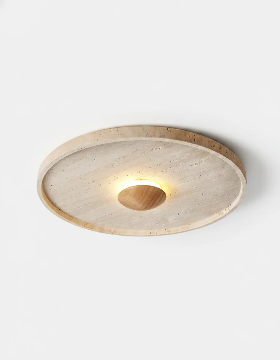 Ceiling Light Travertine Flush Mount | Xyla