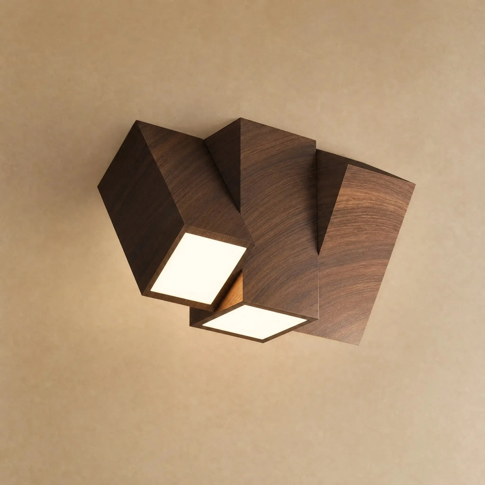 Ceiling Light Wood-Effect Fan Blades | Havori
