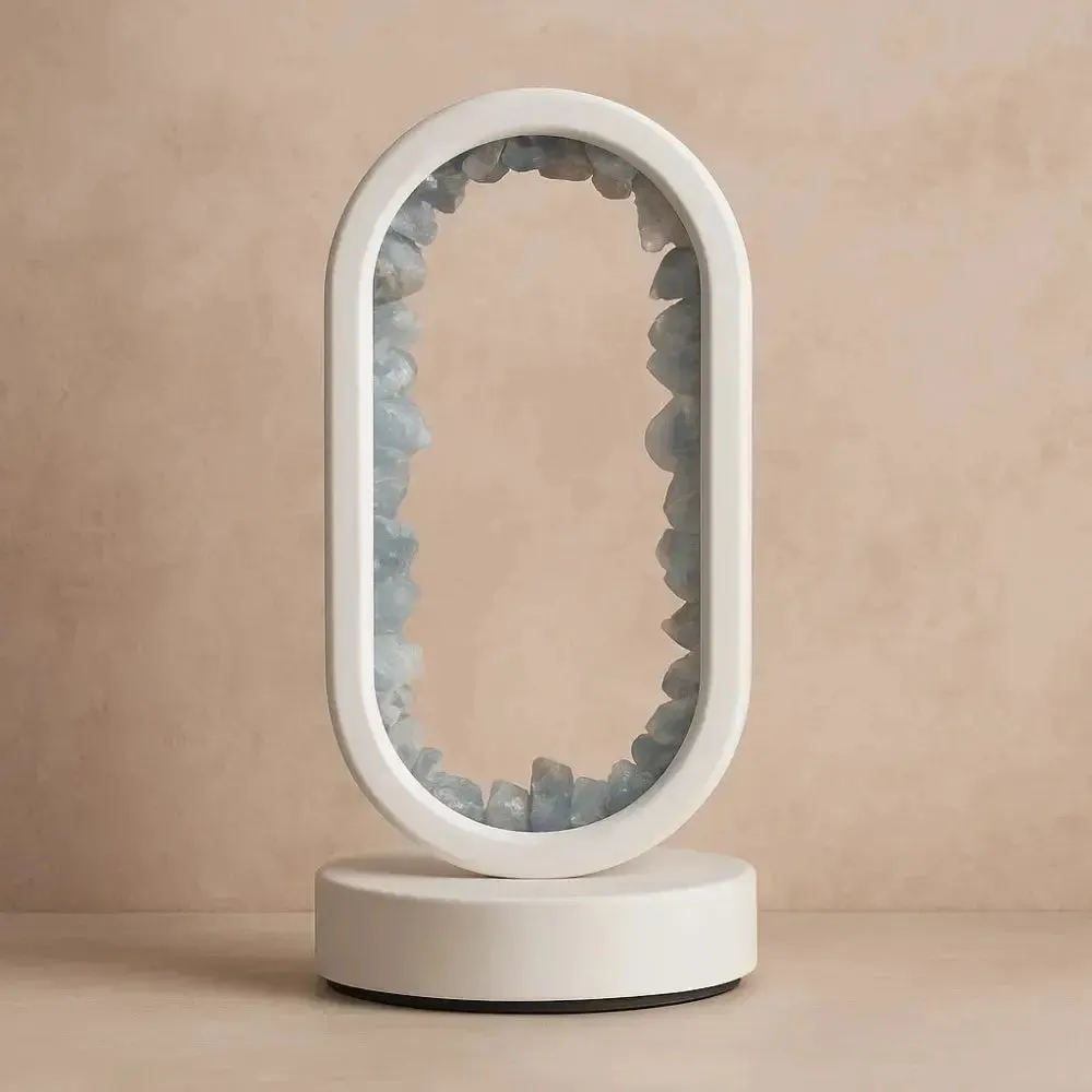 Table Lamp Natural Amethyst Crystal | Auralight