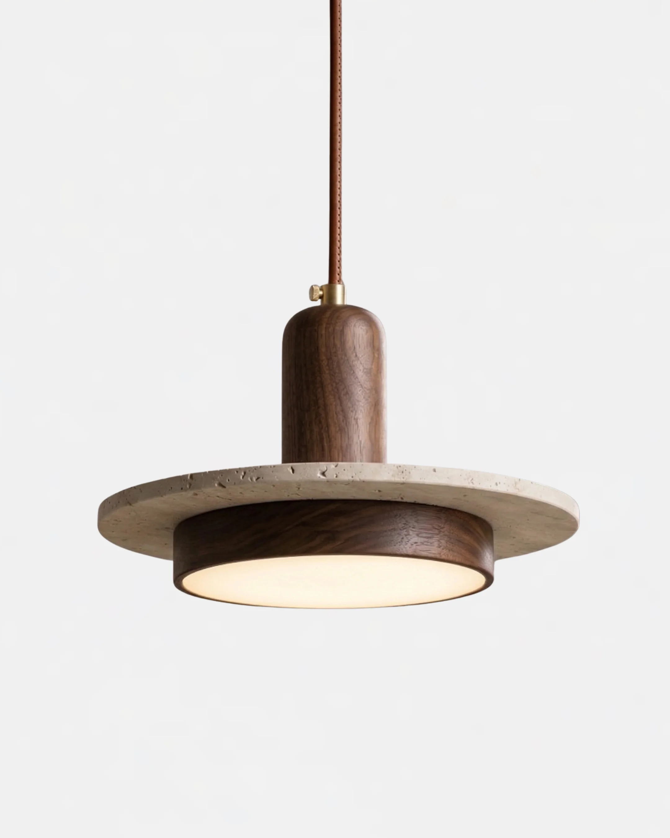 Pendant Light Travertine Disc | Taika