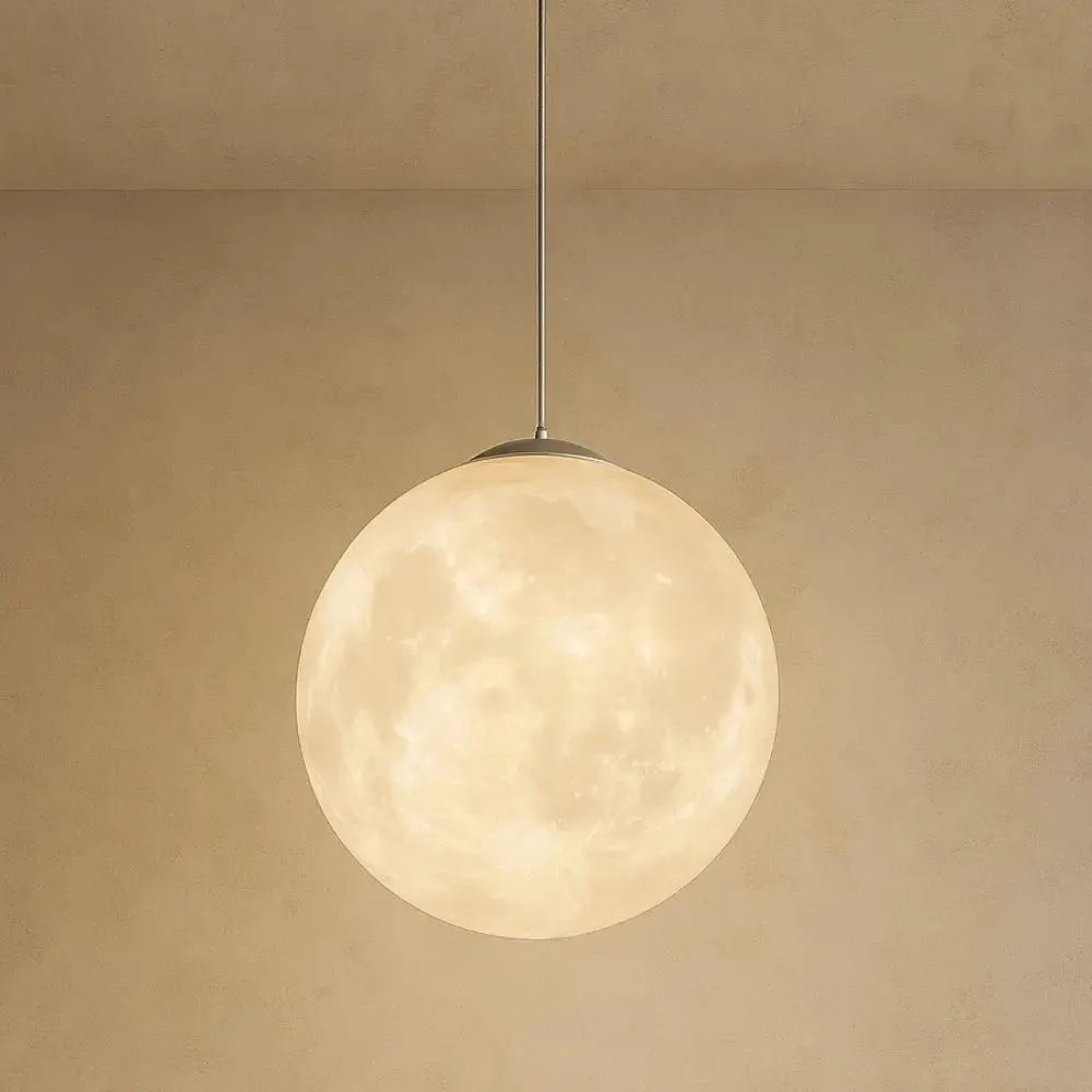 Pendant Light Resin Moon Globe | Celestia