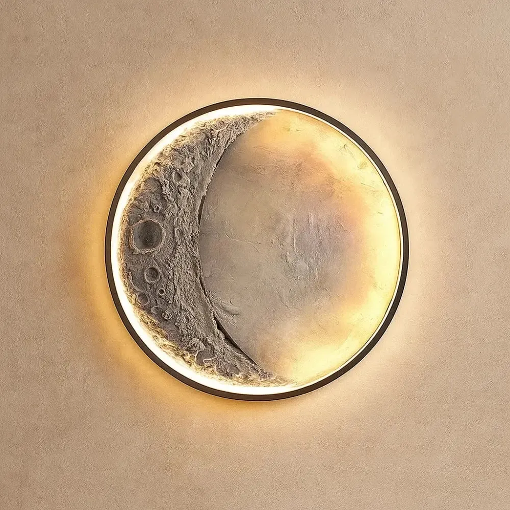 Outdoor Wall Light Stainless Steel Moon | Elysor