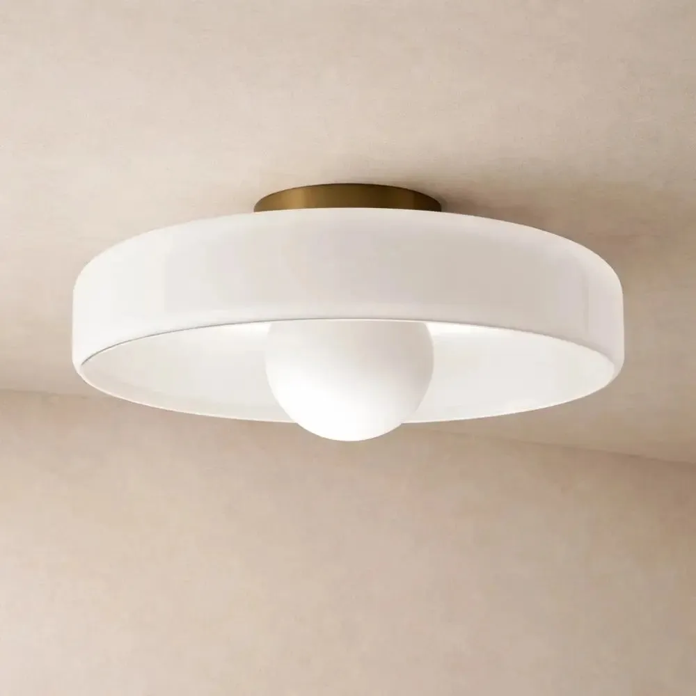 Ceiling Light Glass Globe Halo | Heliora