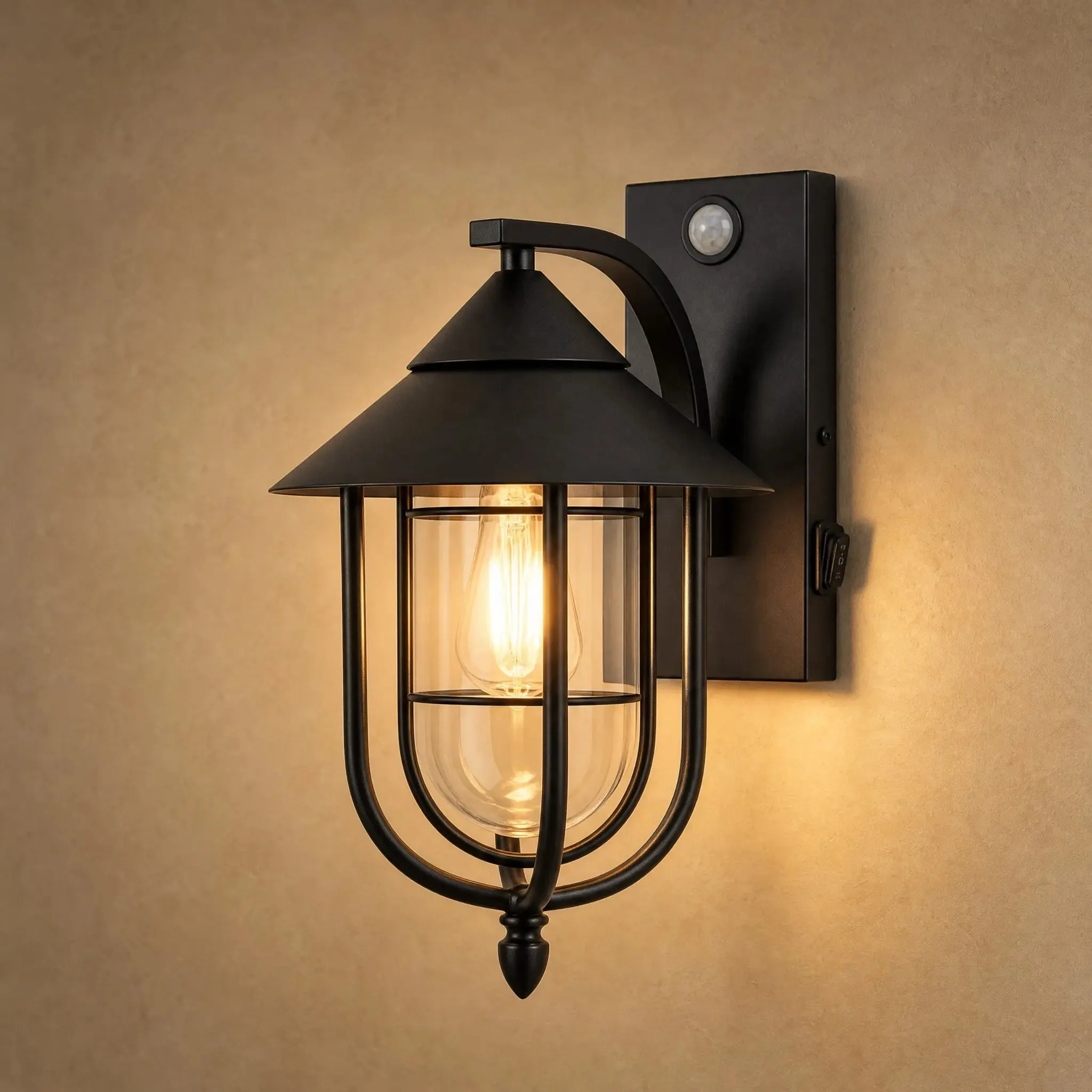 Outdoor Wall Light Glass Lantern | Estanor