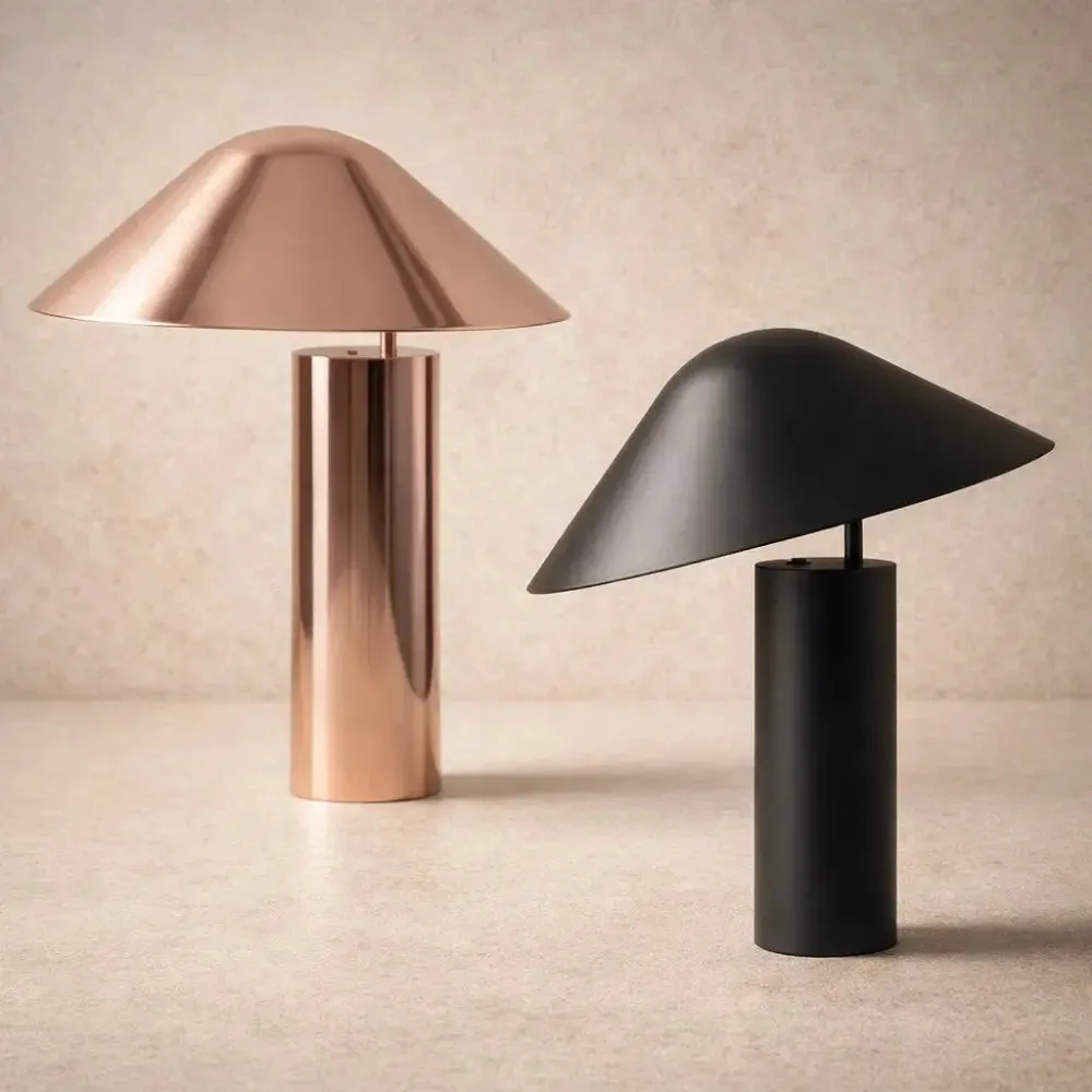 Table Lamp Metal Mushroom Dome | Eclipsya