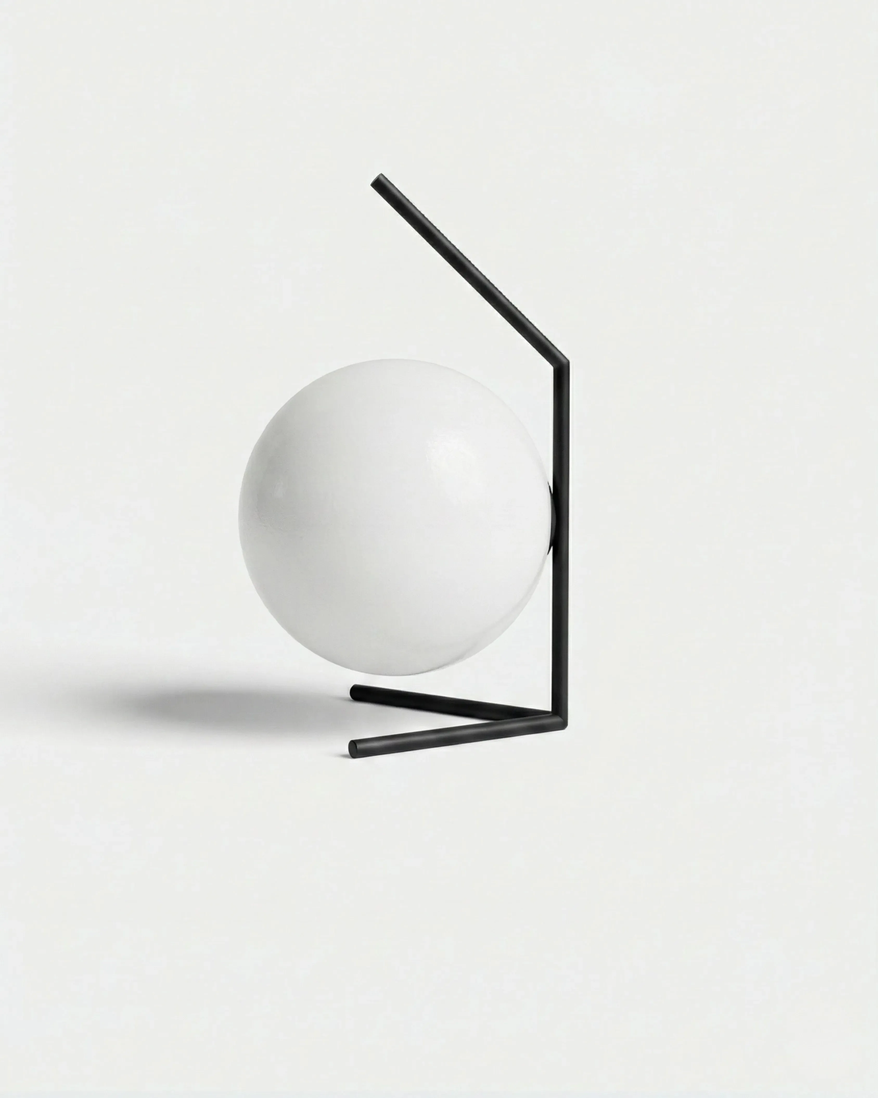 Table Lamp Frosted Glass Globe | Enna