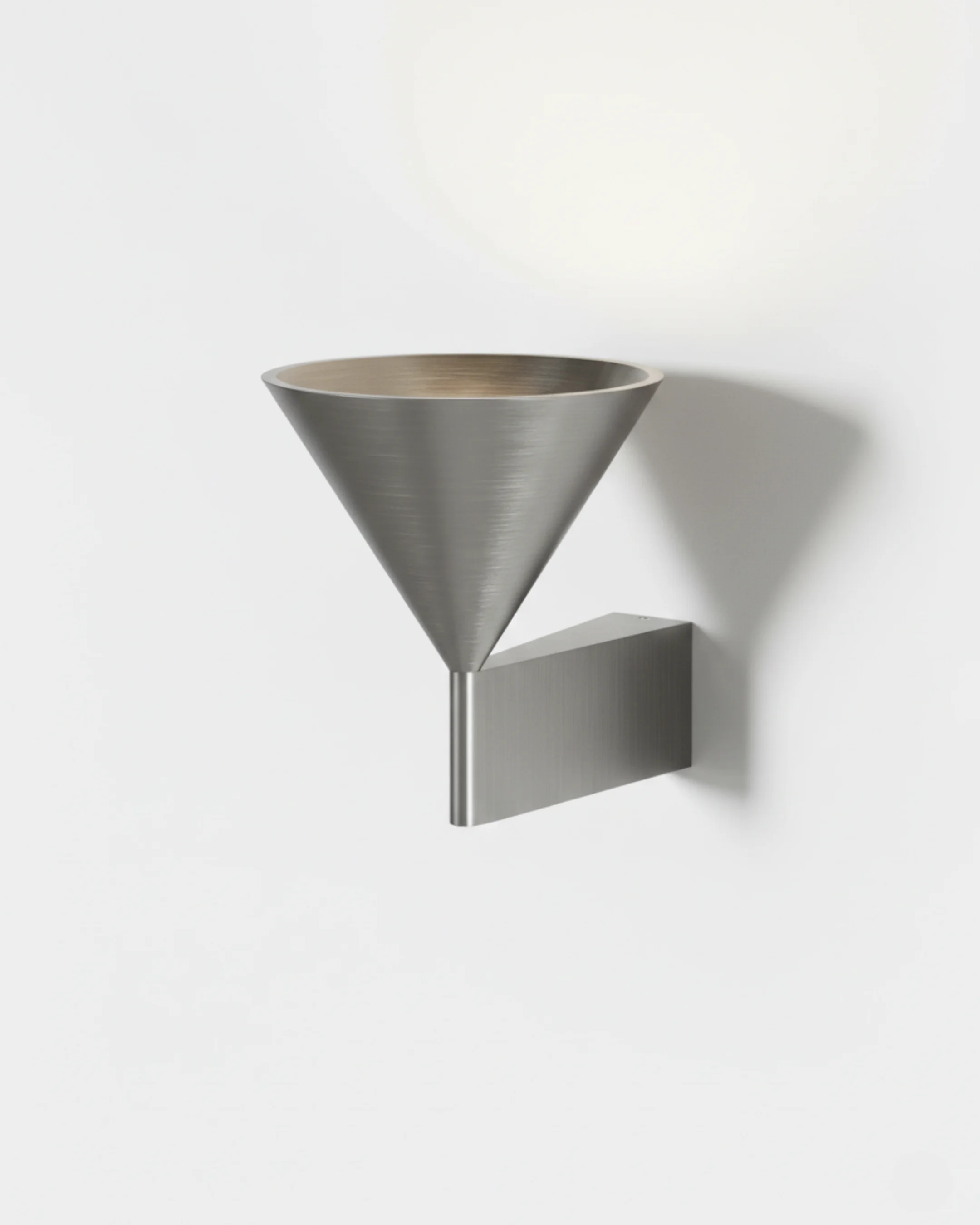 Wall Sconce Brushed Aluminum Conical LED | Kroma