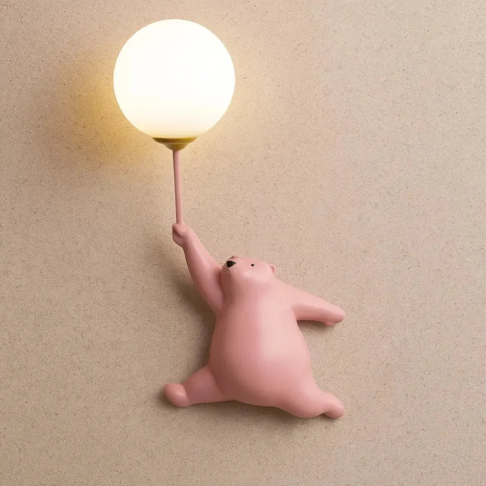 Wall Sconce Acrylic Moon Bear | Softlight