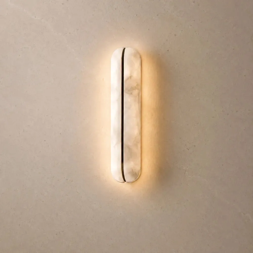 Wall Sconce Marble Vertical Column | Albastra