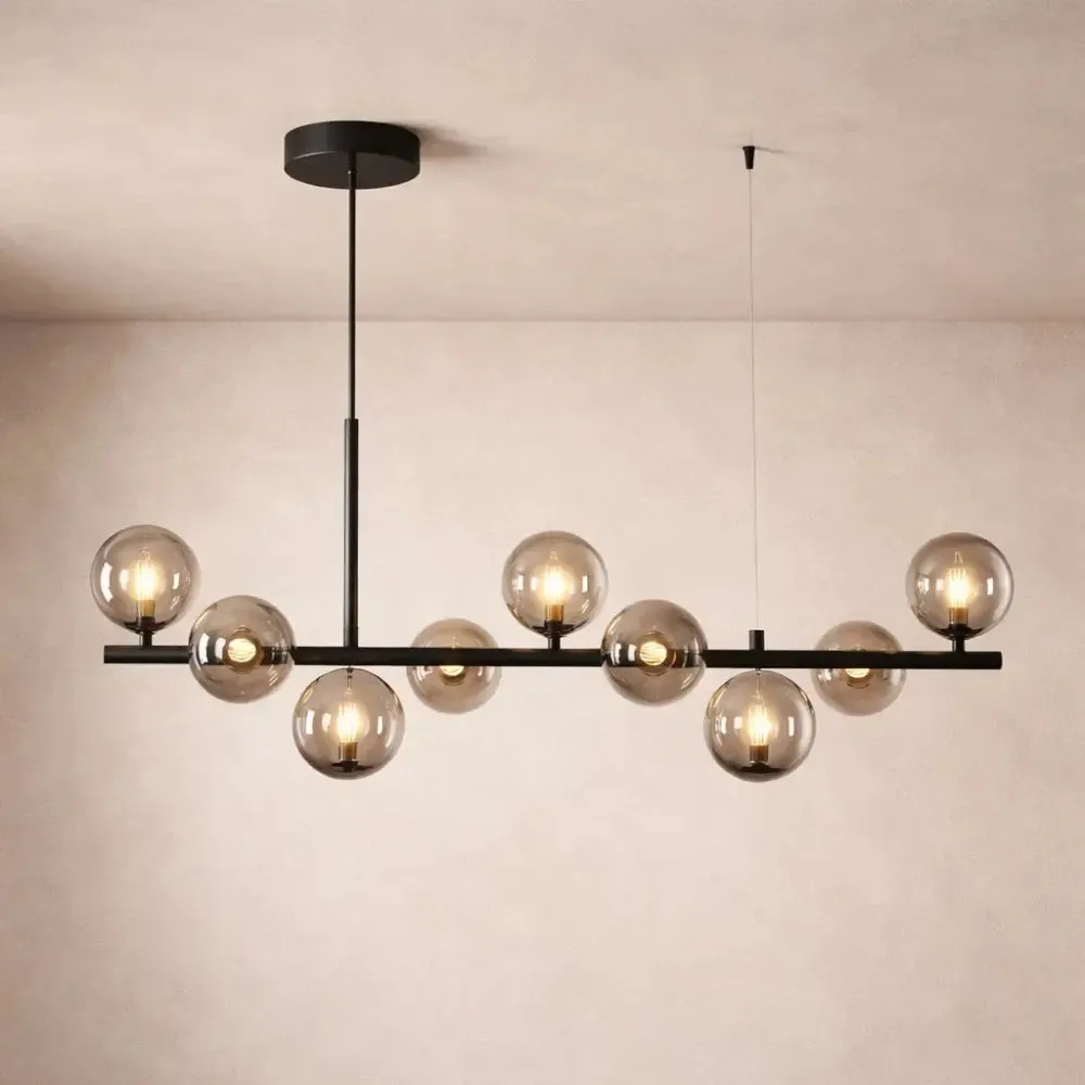 Pendant Light Glass Linear Dining Room | Aurelyn