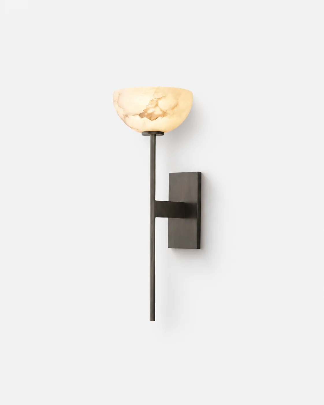 Wall Sconce Alabaster and Brass | Bilca