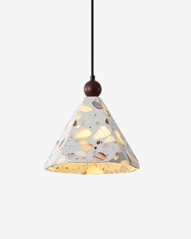 Pendant Light Terrazzo and Walnut Wood | Nema