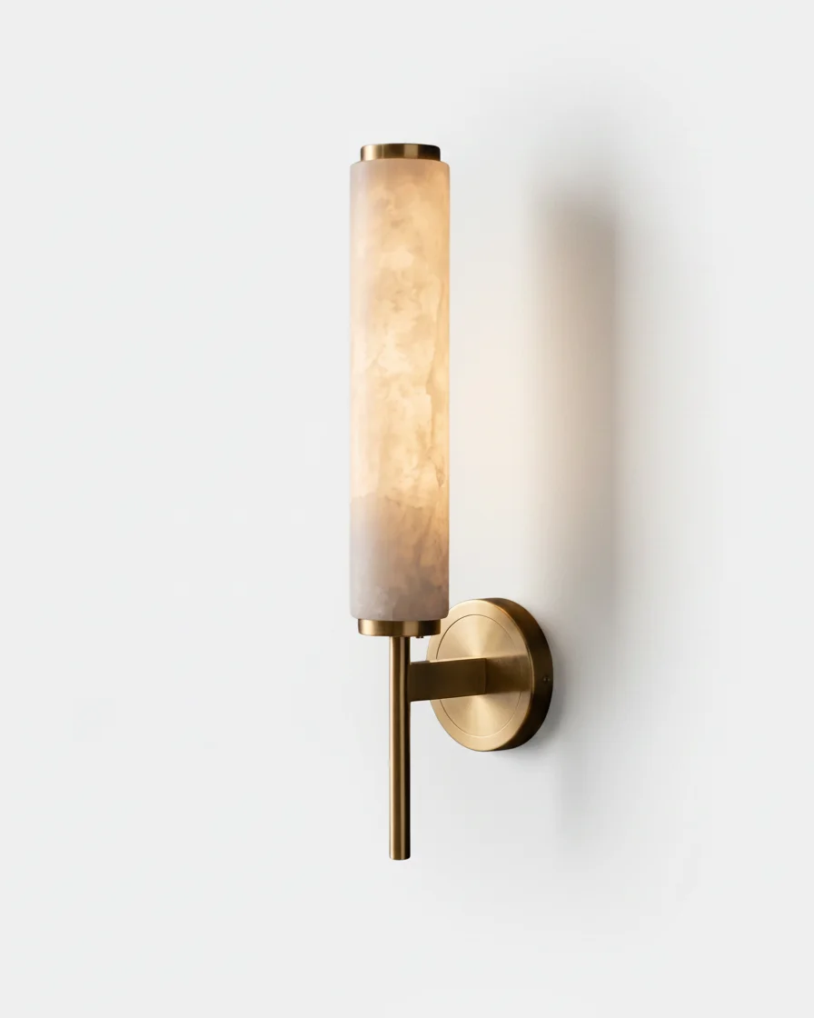 Wall Sconce Alabaster Cylinder | Stila