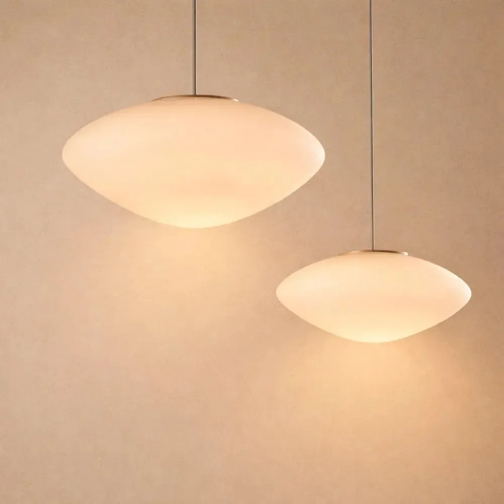 Pendant Light Opal Glass Pebble | Opalyn
