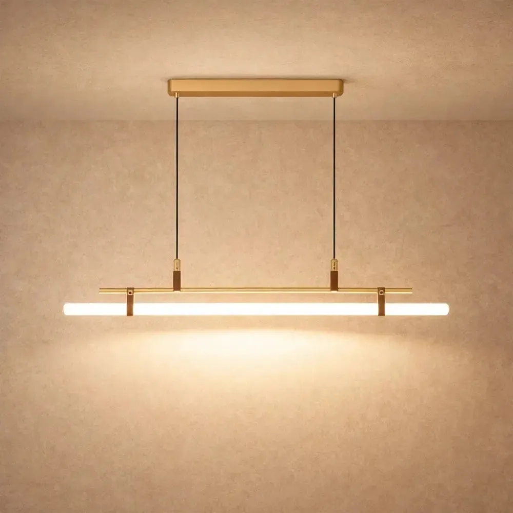 Pendant Light Metal Linear Dining Fixture | Elvara