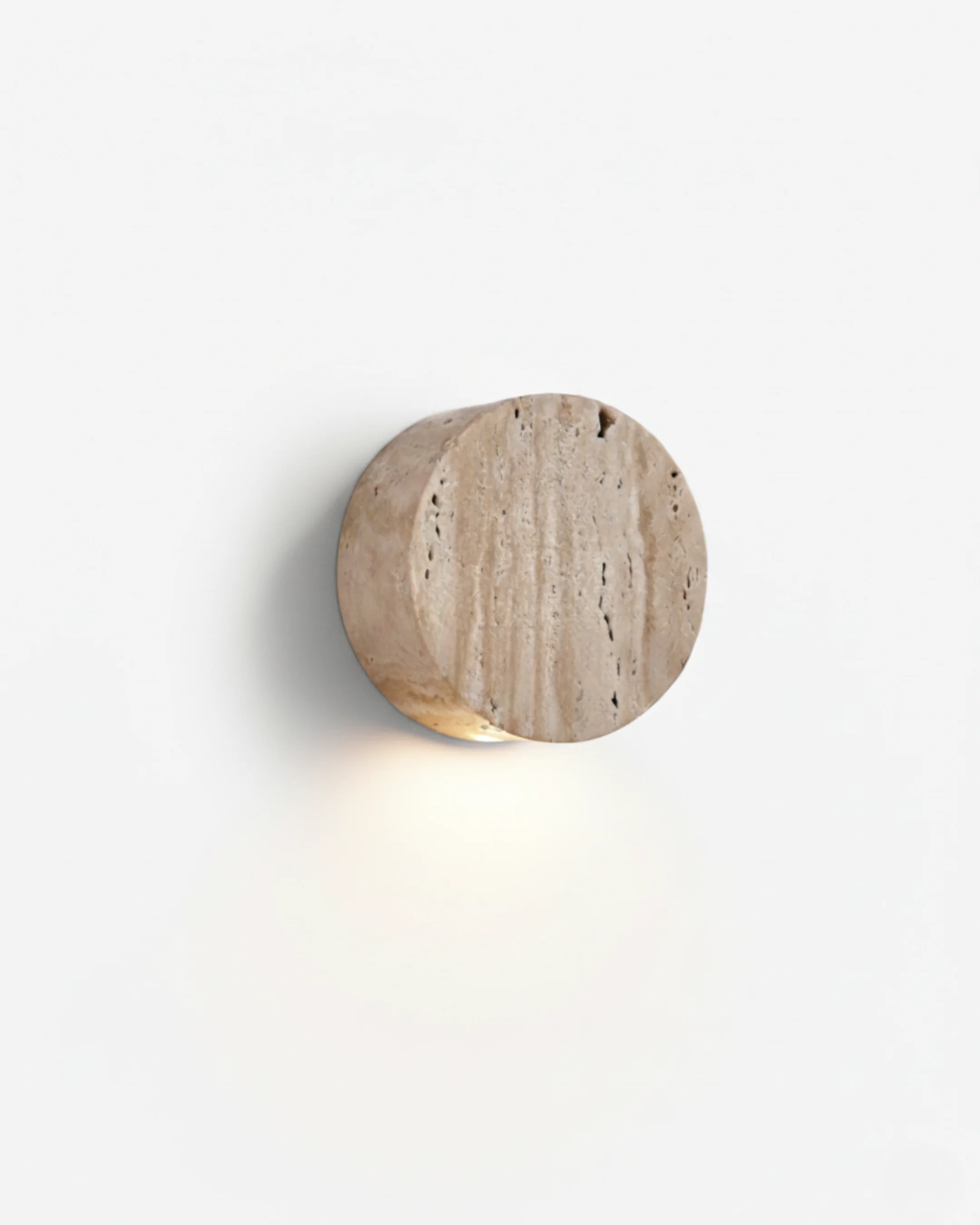 Wall Sconce Travertine Halo