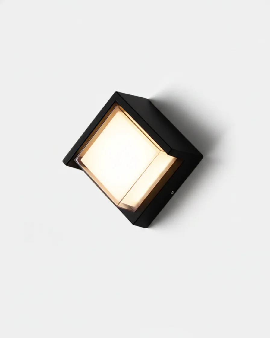 Outdoor Wall Light Aluminum Modern Cube | Courto