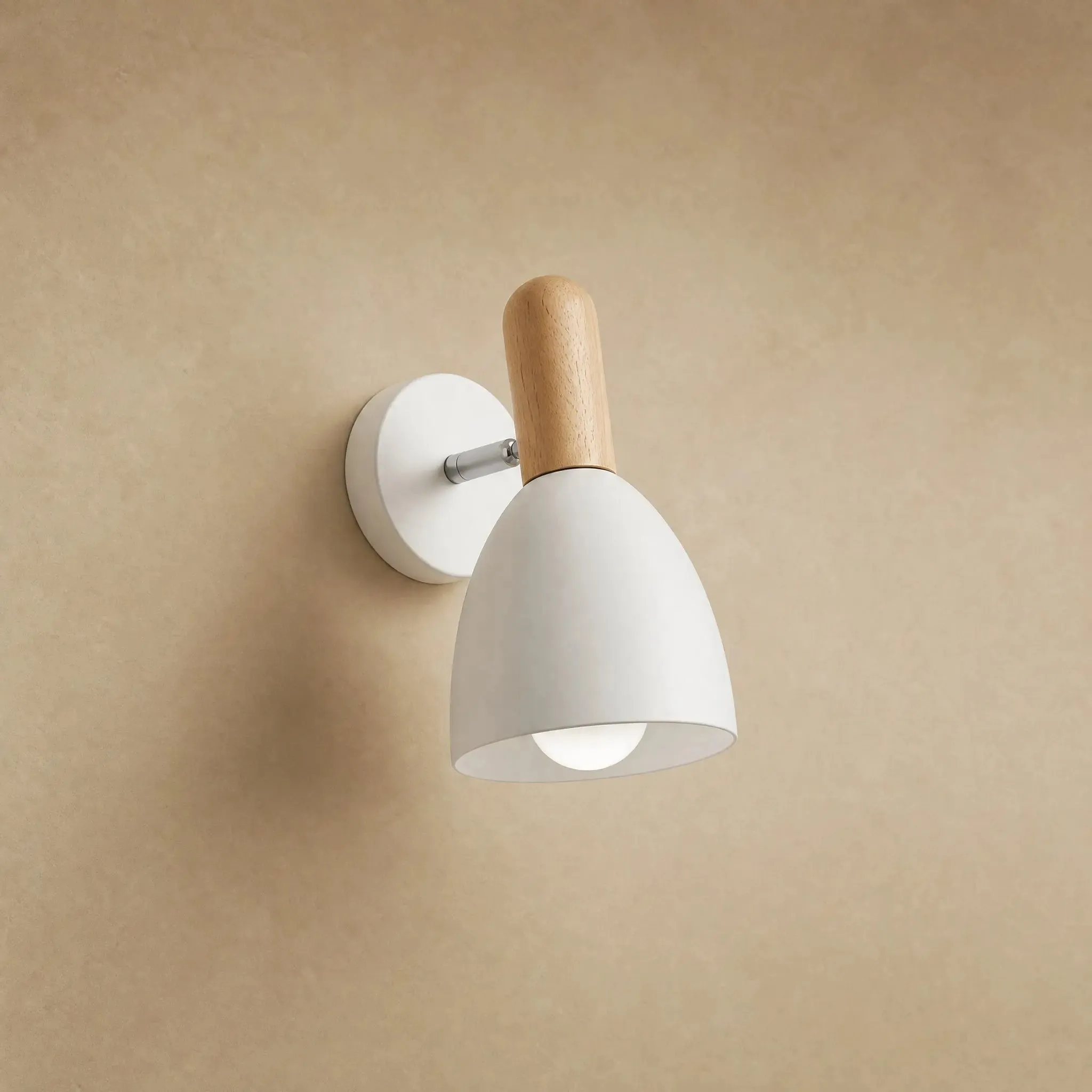 Wall Sconce Wood with Tilting Head | Anveli