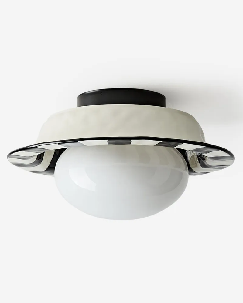 Ceiling Light Ceramic with Opal Glass | Rito
