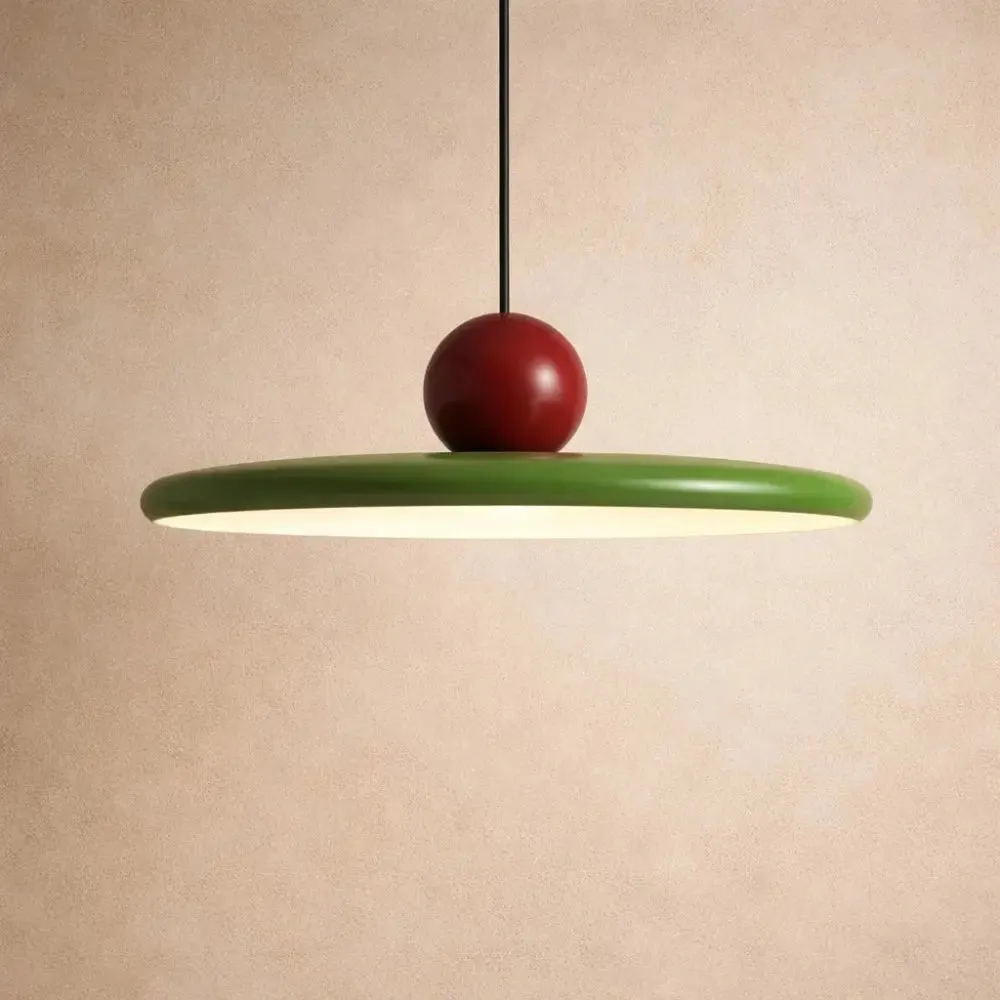 Pendant Light Lacquered Iron Disc | Orbarys