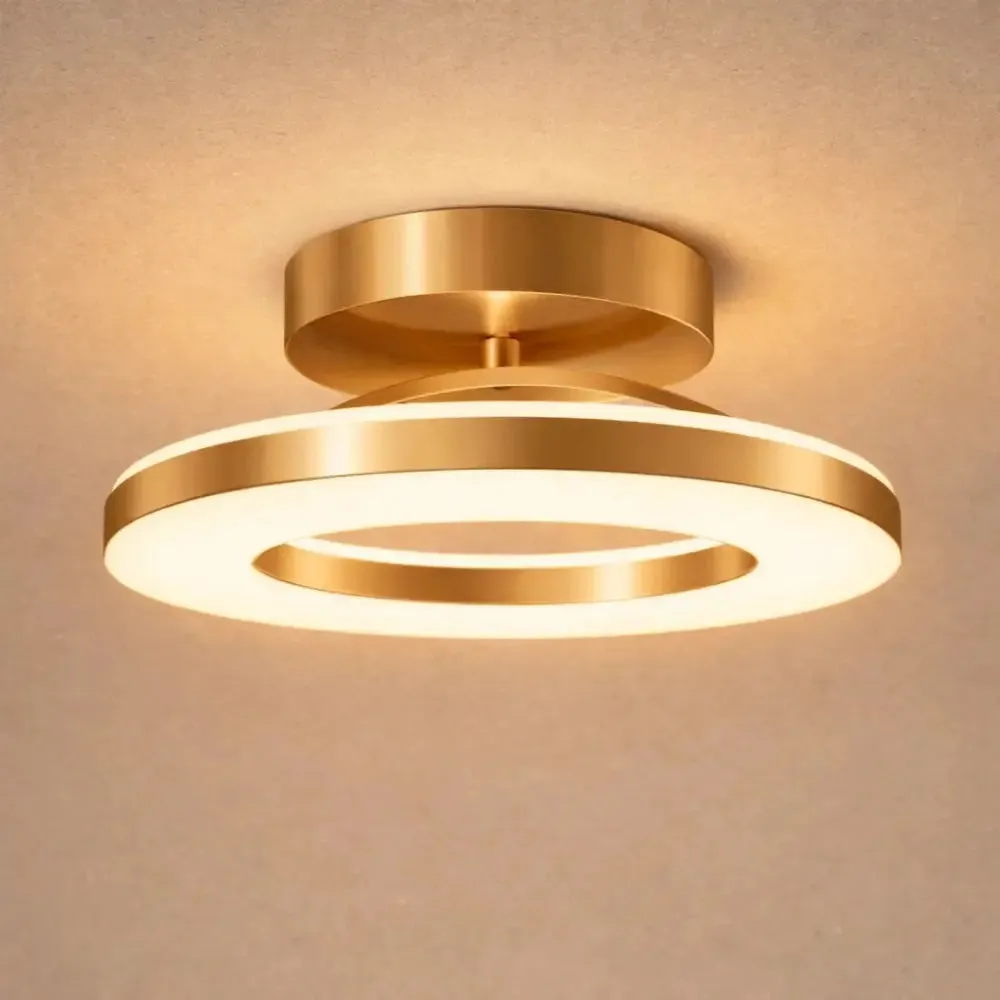 Ceiling Light Brass Floating Ring | Lyséa