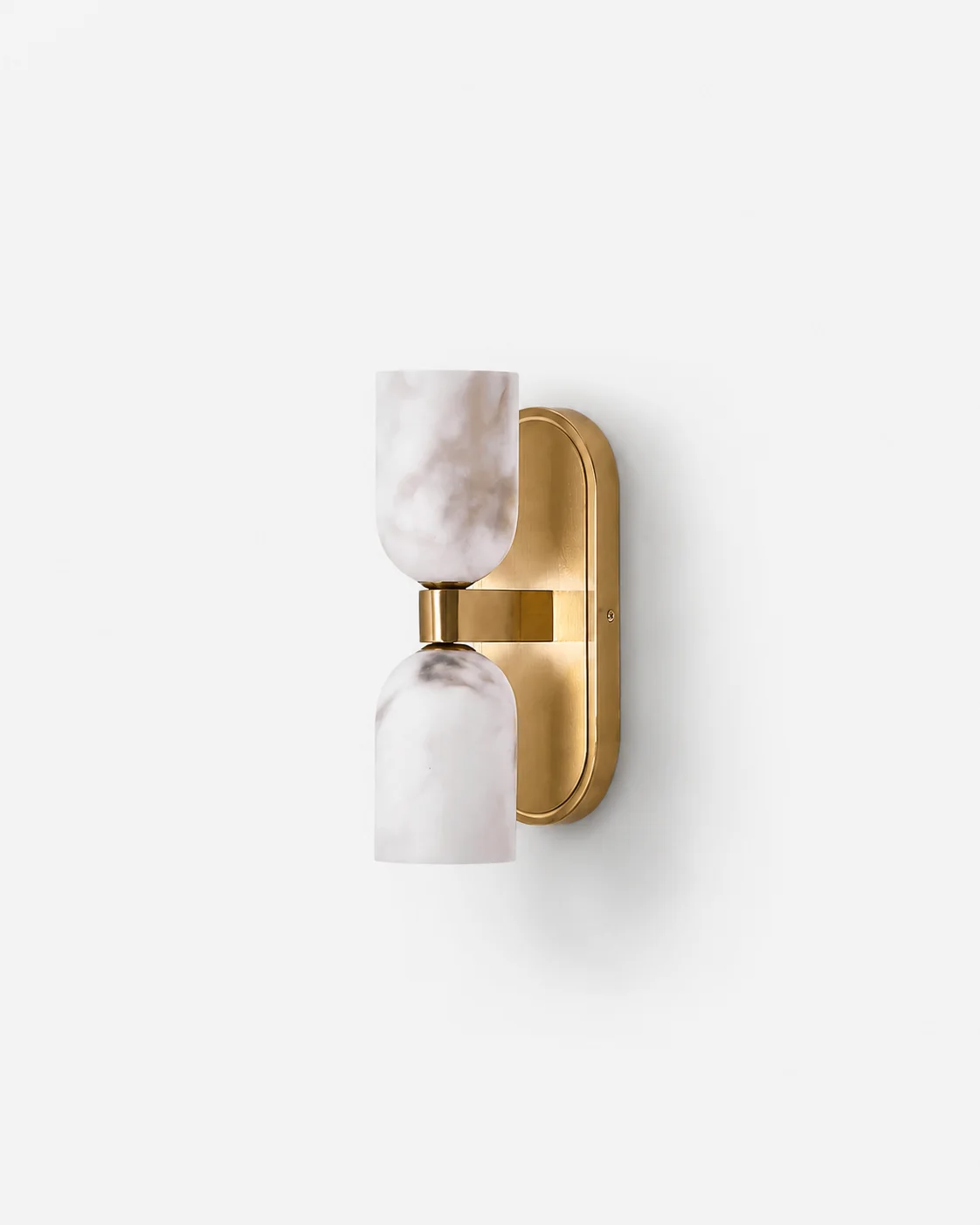 Wall Sconce in Alabaster and Brass | Burfa