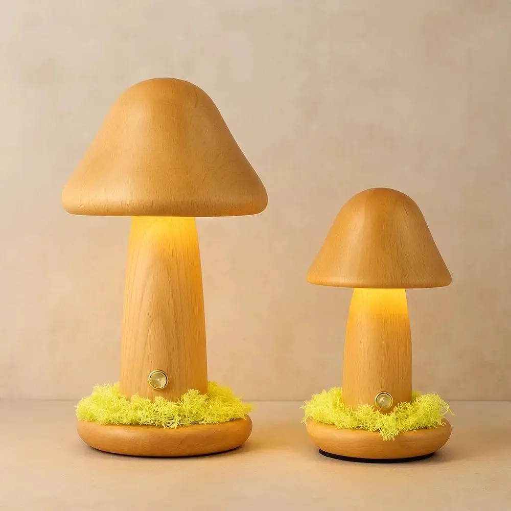 Cordless Lamp Wood Mushroom | Fungor