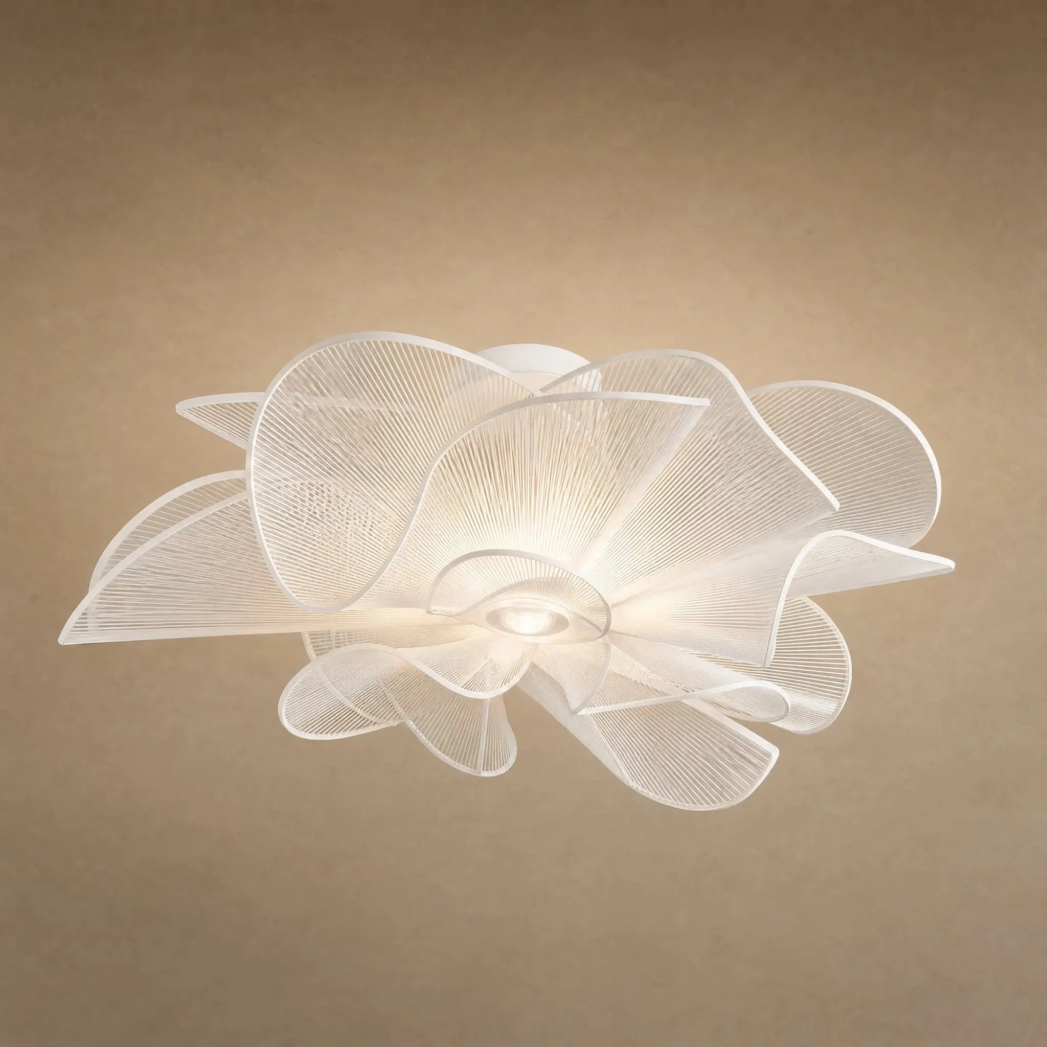 Ceiling Light Pleated Flower Blossom | Blomyn