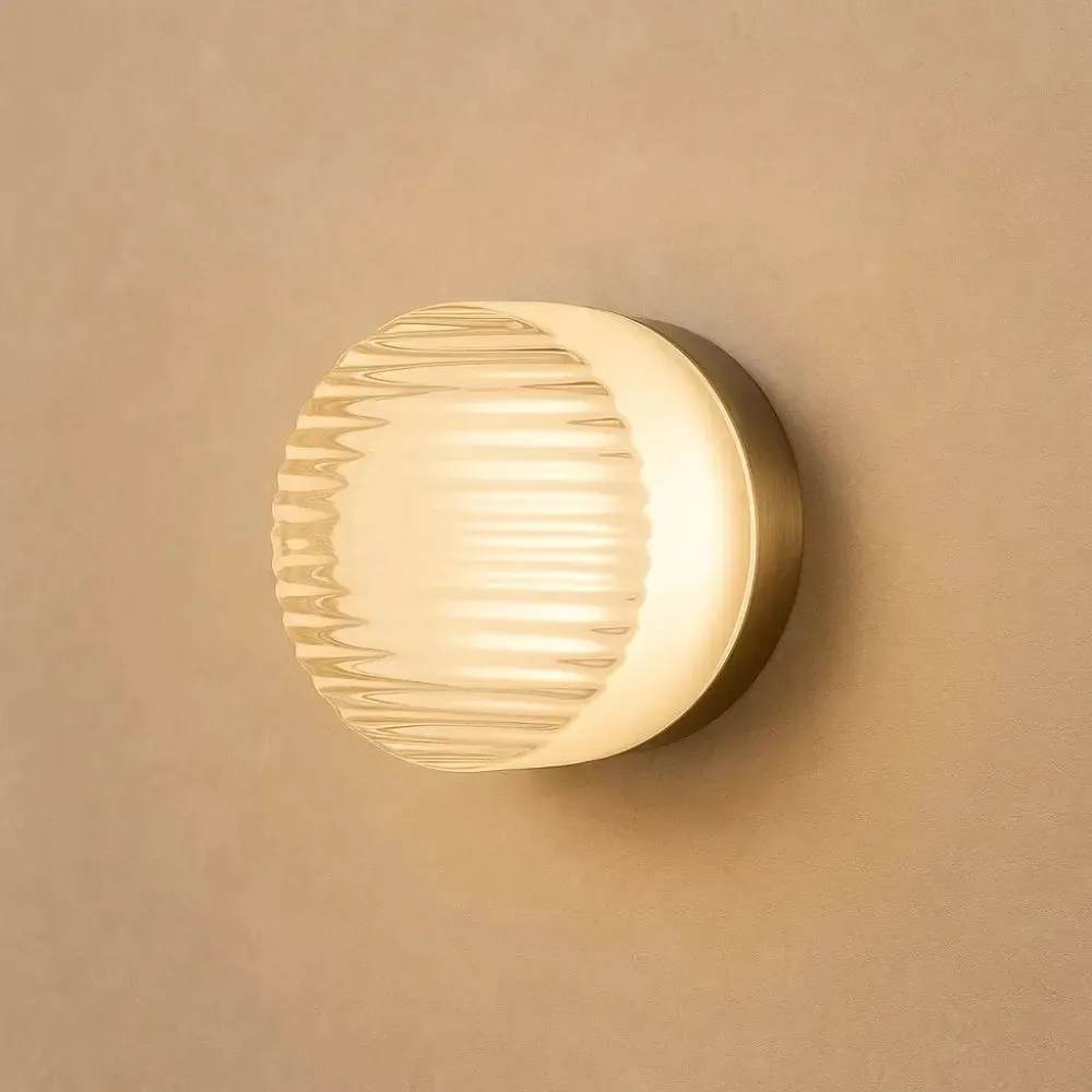 Wall Sconce Glass Crystalline Glow | Viora