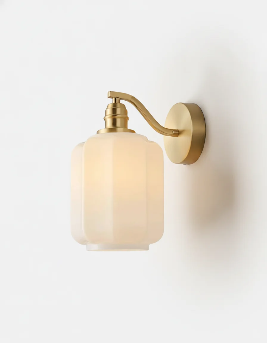 Wall Sconce Brass and Glass | Litika