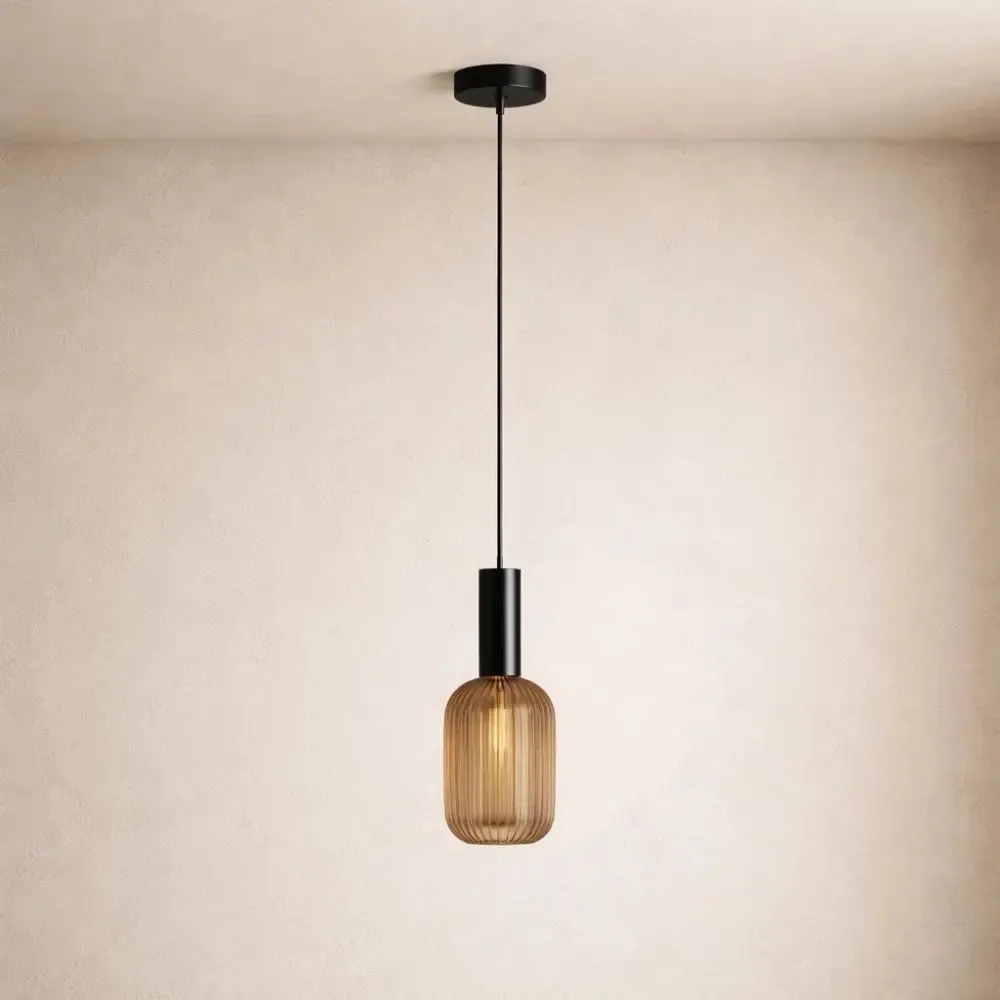 Pendant Light Glass Retro Wave | Chroméa