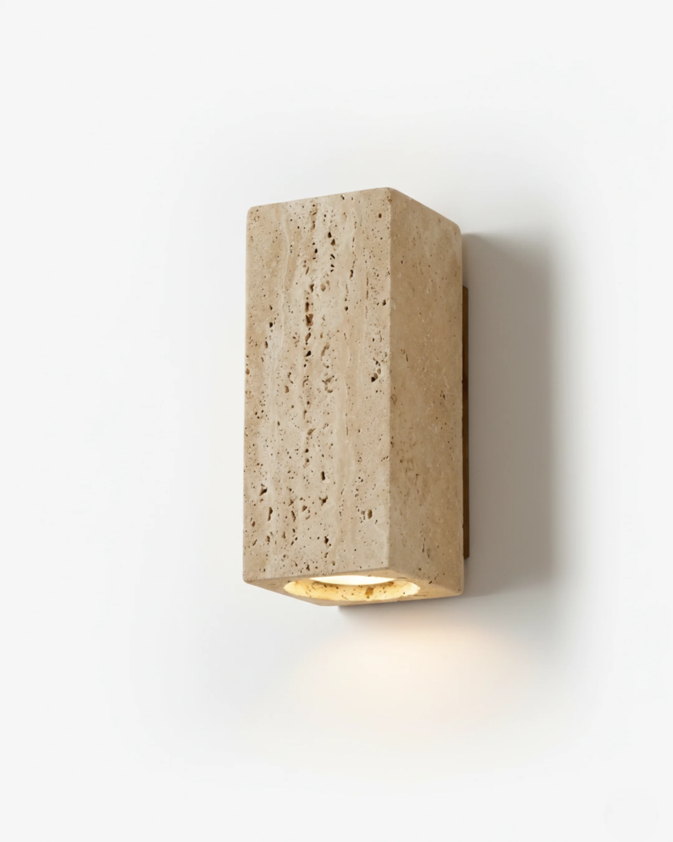 Wall Sconce Travertine Rectangular Downlight | Kage