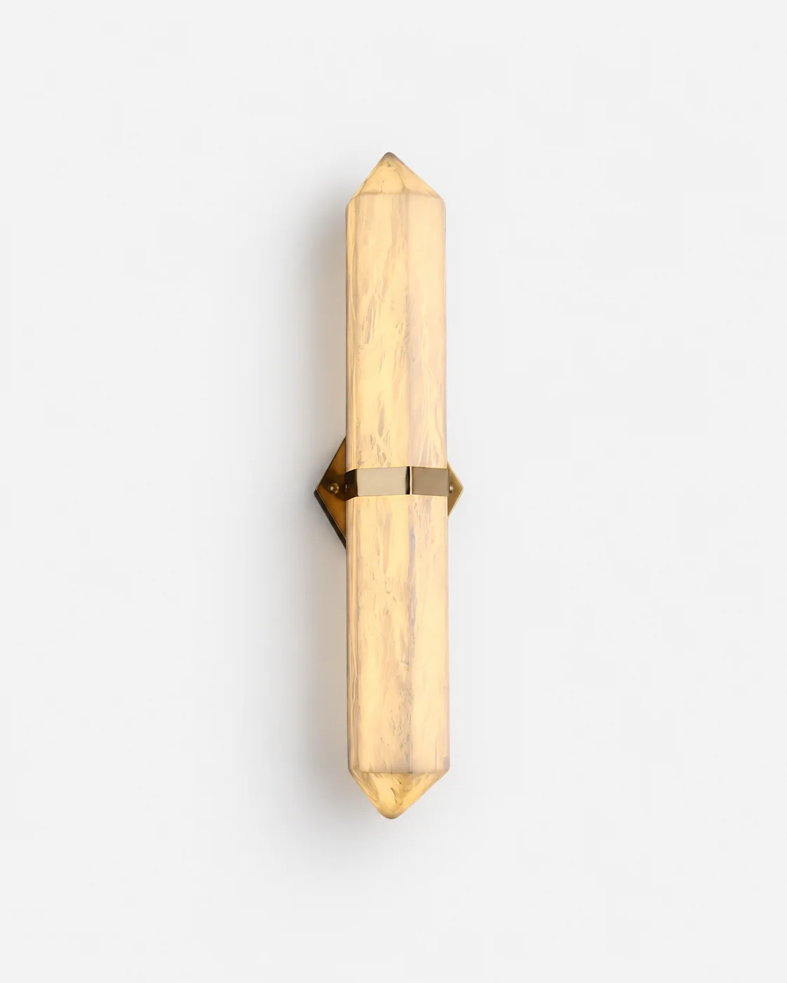 Wall Sconce Alabaster and Brass | Pilbi