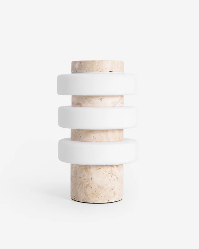 Table Lamp Travertine Sculptural LED | Jala