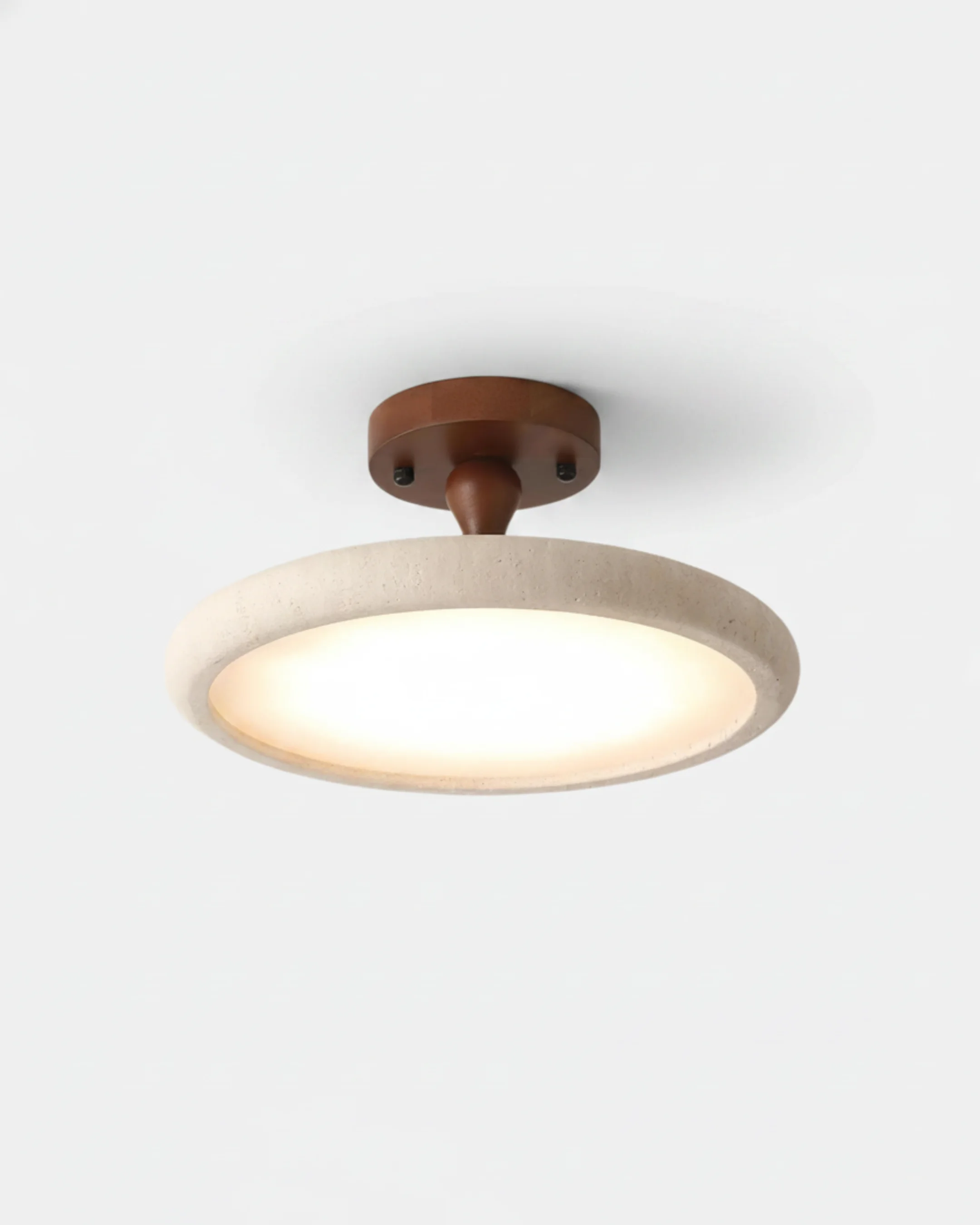 Ceiling Light Travertine Flush Mount | Livia
