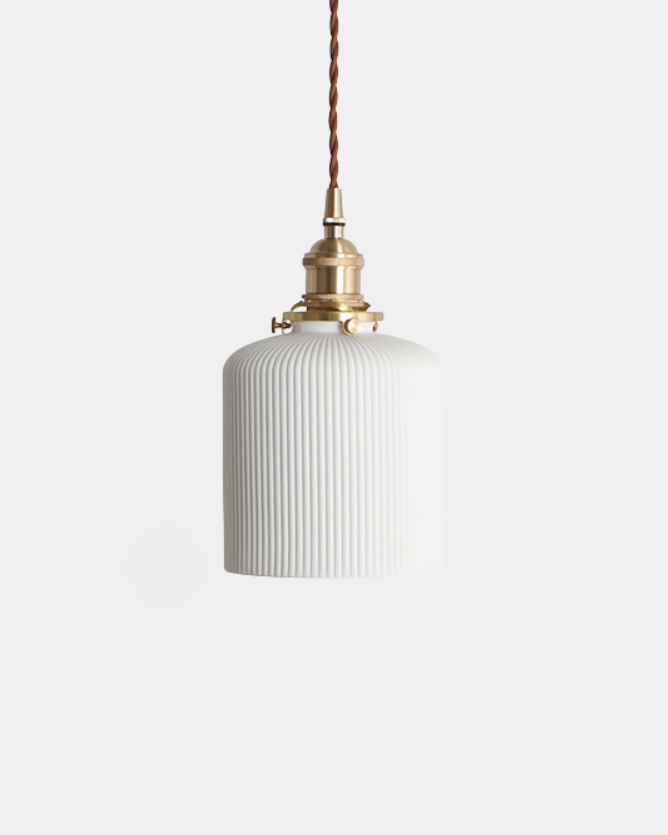 Pendant Light Ceramic Ribbed Minimalist | Guaki